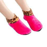 WUXIAN Child Boys Girls Winter Warm Lined Leopard Bed Non- Home Indoor Non- Thermal Socks Stylish Baby Streetwear